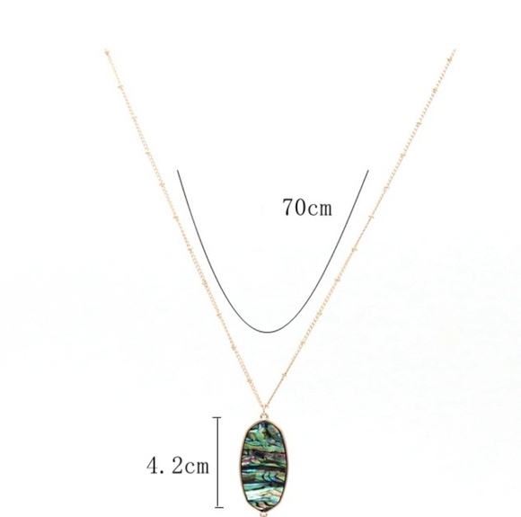Abalone tassel necklace - Picture 5 of 5